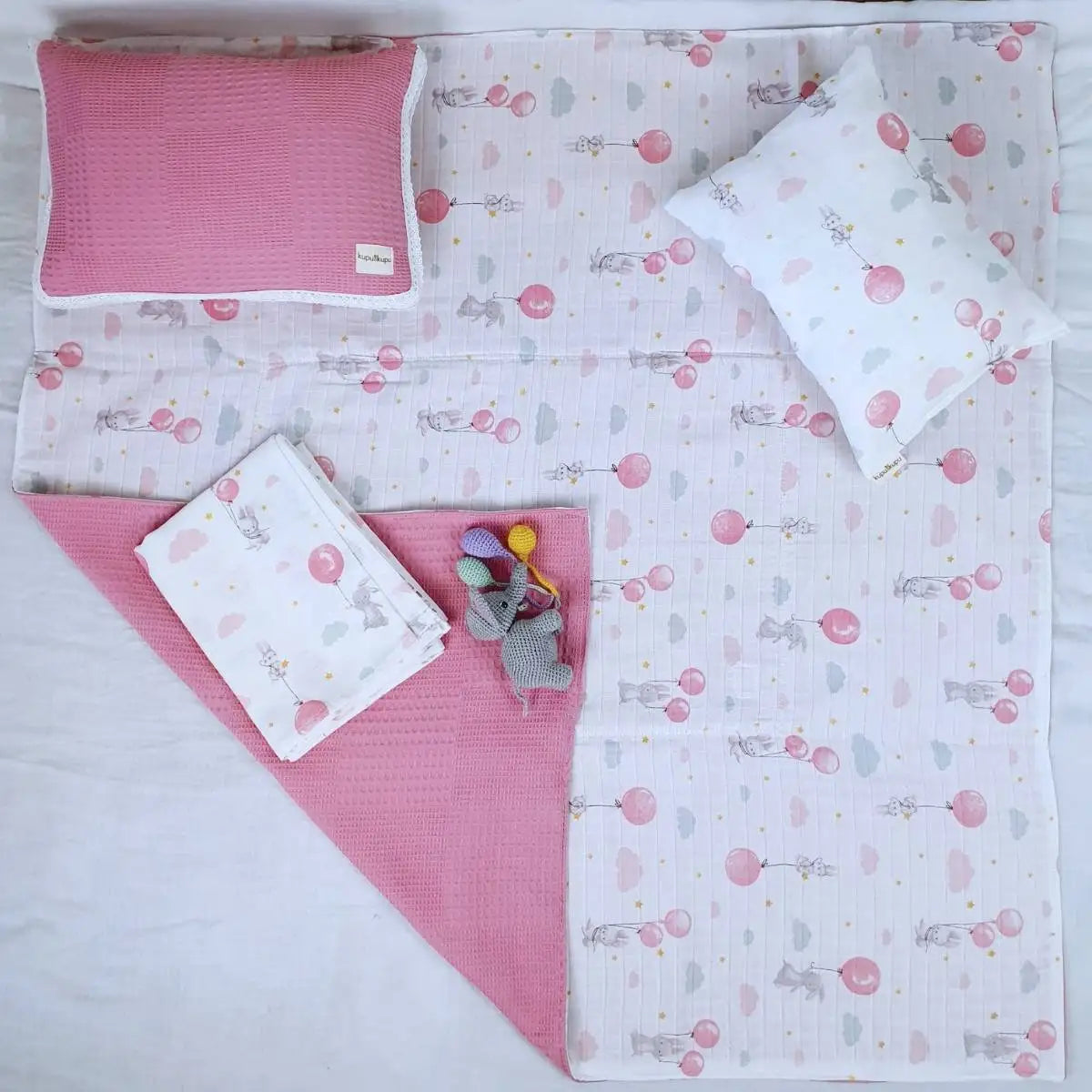 Kupu Surprise Pillow - 3-in-1 Baby Pillow, Blanket & Sheet