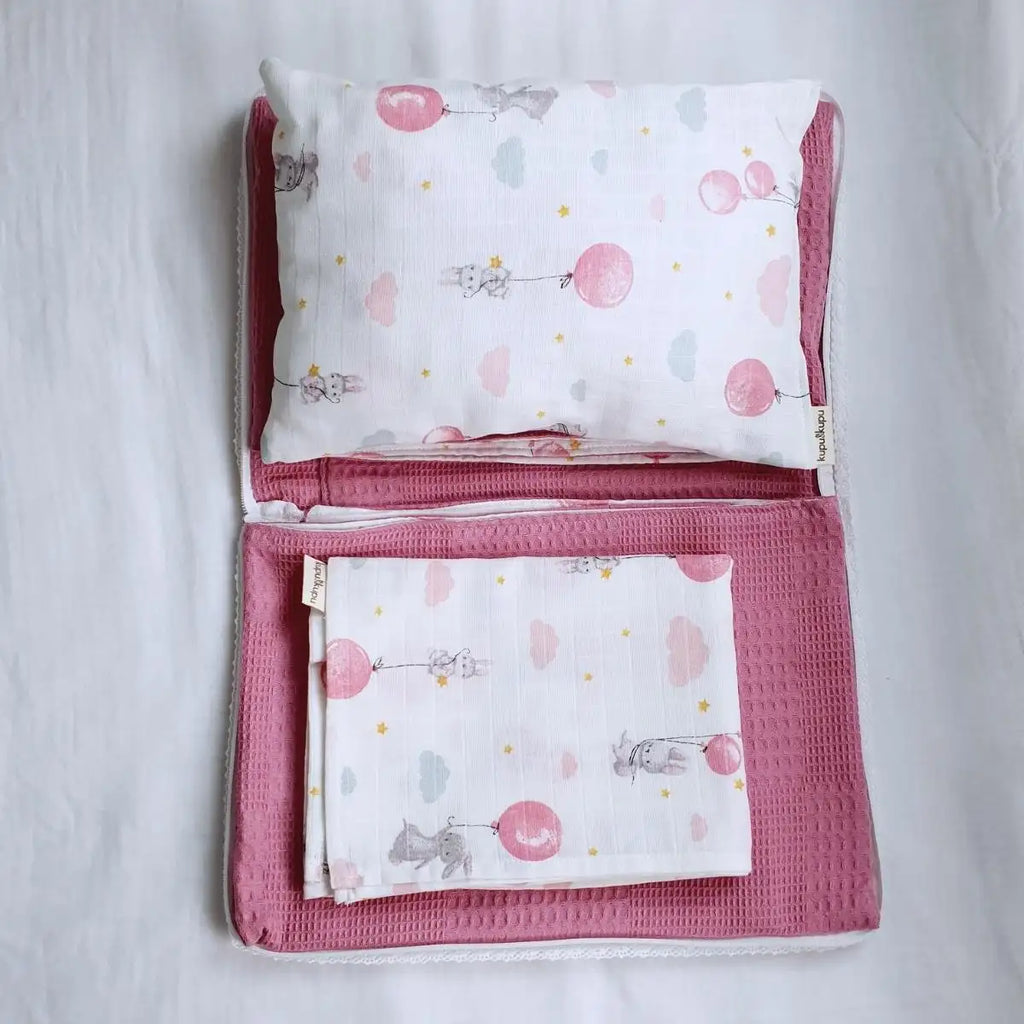 Kupu Surprise Pillow - 3-in-1 Baby Pillow, Blanket & Sheet