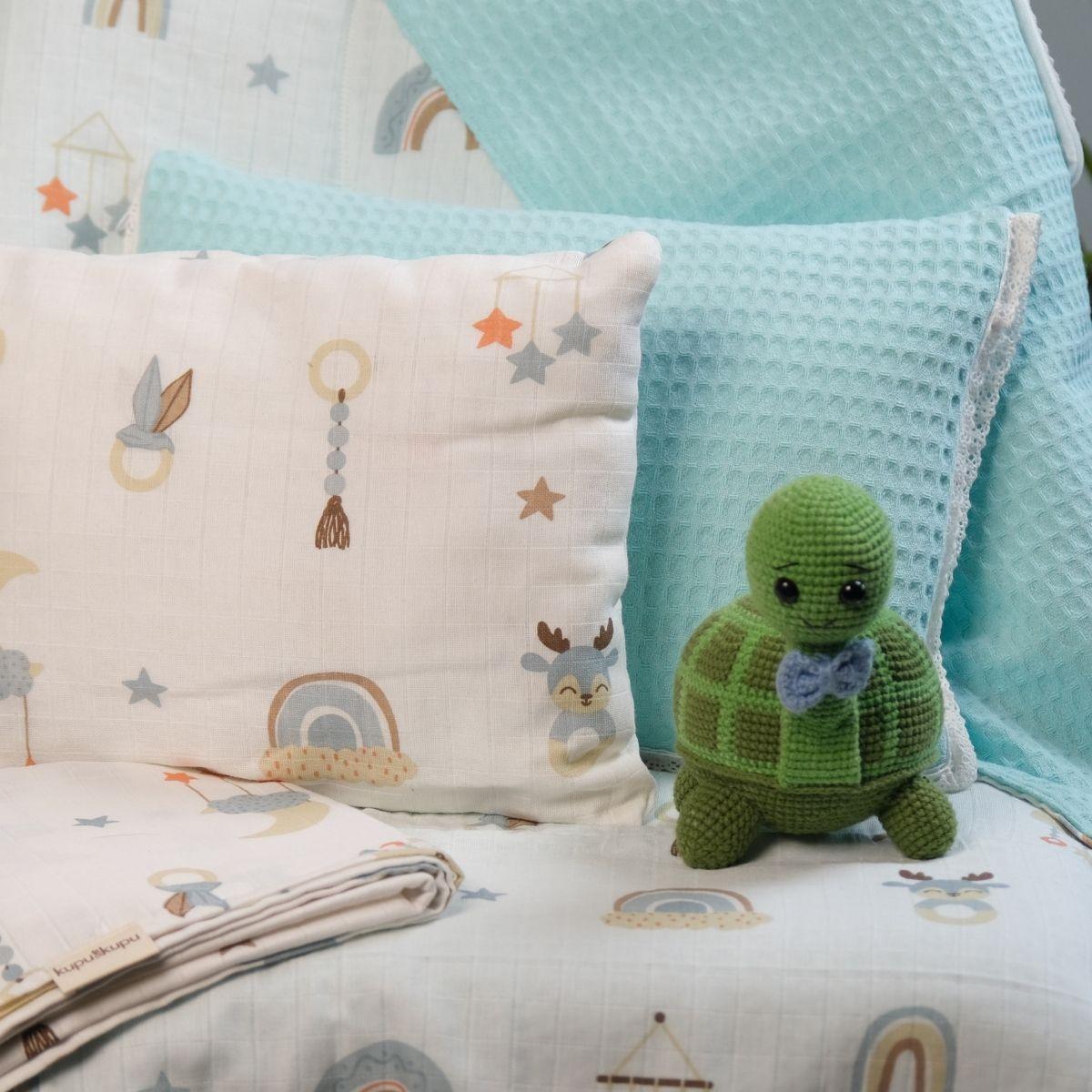 Kupu Surprise Pillow - 3-in-1 Baby Pillow, Blanket & Sheet