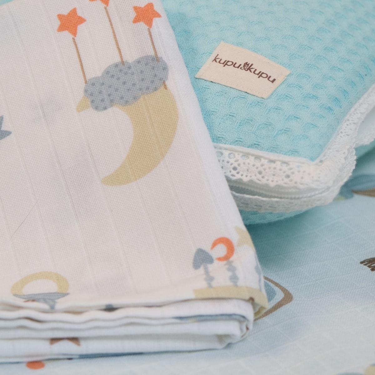 Kupu Surprise Pillow - 3-in-1 Baby Pillow, Blanket & Sheet
